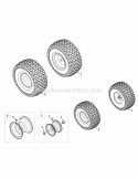 Part Location Diagram of 634-04405-0662 MTD Rim Assembly, W/Flange Bearing, 46"